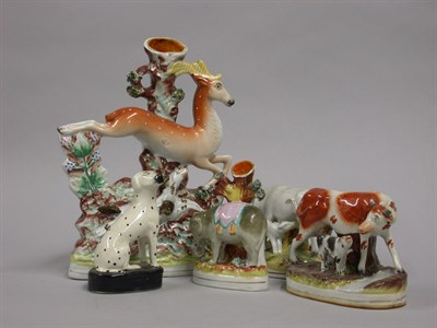 Lot 299 - Miscellaneous Group of Staffordshire Pottery...