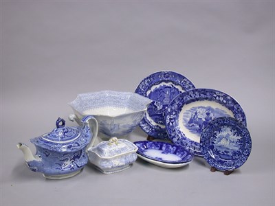 Lot 295 - Miscellaneous Group of Staffordshire Blue and...