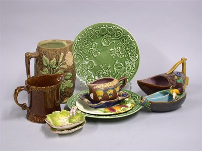 Lot 224 - Miscellaneous Group of Majolica Pottery Table...