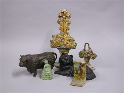 Lot 138 - Miscellaneous Group of Seven Cast Iron Door...