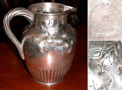 Lot 246 - Rococo Revival Coin Silver Ewer Bigelow...