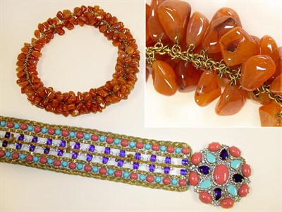 Lot 921 - Opulent Kenneth Jay Lane Belt