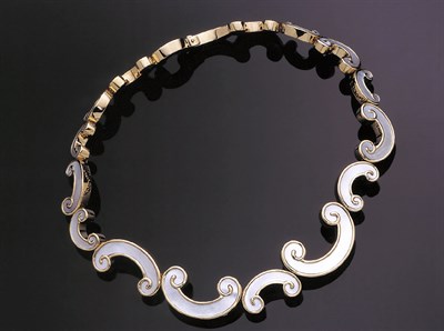 Lot 181 - Angela Cummings Mother-of-Pearl Scroll Necklace