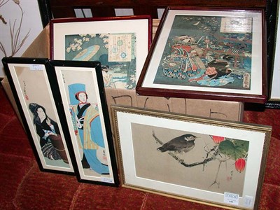 Lot 469 - Group of Five Chinese Woodblock Prints