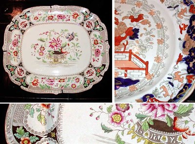 Lot 170 - Two English Ironstone Platters