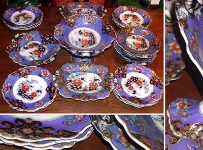 Lot 278 - English Ironstone Dessert Service...