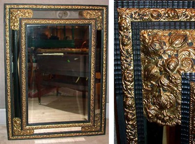 Lot 336 - Continental Gilt-Metal Mounted Mirror
