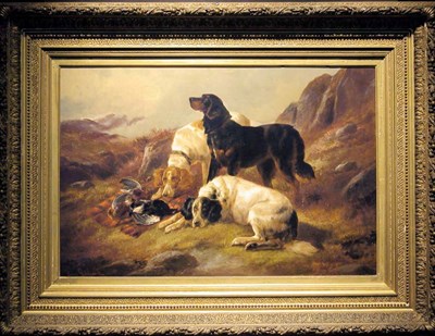 Lot 235 - John Gifford British, d.1900 SETTERS AT DAY'S...