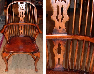 Lot 235 - Set of Eight Provincial Georgian Style Elm...
