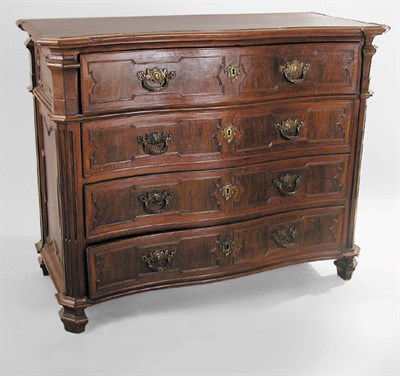 Lot 356 - Continental Baroque Walnut Commode 18th...