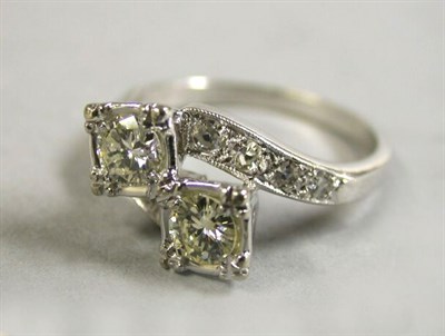 Lot 314 - Two Stone Diamond Ring