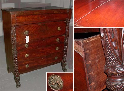 Lot 107 - Classical Mahogany Chest of Drawers New York,...