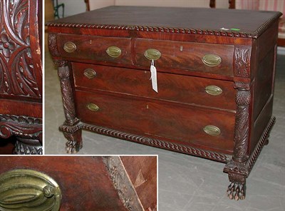 Lot 136 - Classical Style Mahogany Chest of Drawers The...