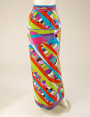 Lot 800 - Pucci Long Velvet Skirt