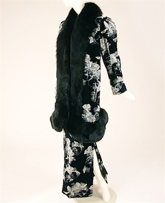 Lot 795 - Pauline Trigere Shadow Velvet Suit