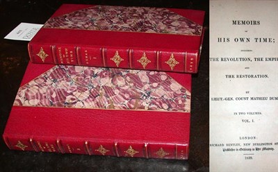 Lot 441 - [BINDINGS] Dumas, Mathieu Memoirs of His Own...