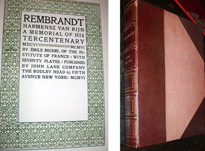 Lot 444 - [BINDINGS] Michel, Emile Rembrandt Harmenz von...