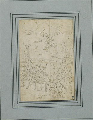 Lot 1 - French School 18th Century MARTYRDOM OF SAINT...