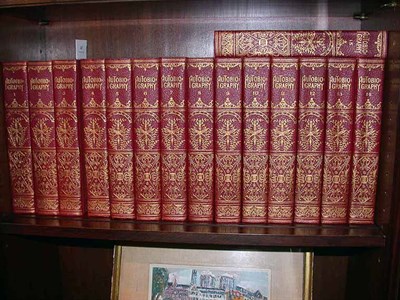 Lot 447 - [BINDINGS] University Library of Autobiography...