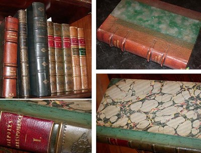 Lot 449 - [BINDINGS] Group of nine volumes. Bound in...