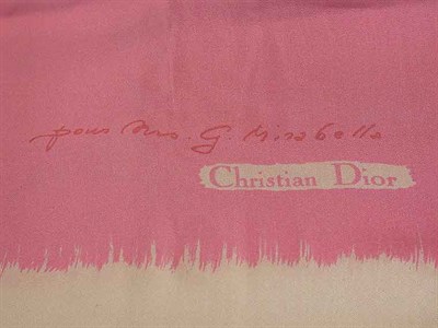 Lot 814 - Christian Dior 'Pour Mrs. G. Mirabella' Scarf