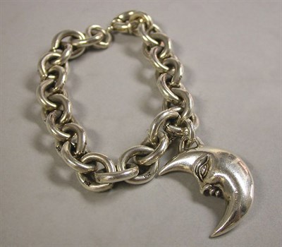 Lot 57 - Heavy Silver Charm Bracelet