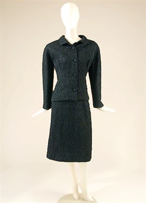 Lot 486 - Balenciaga Black Lame Suit