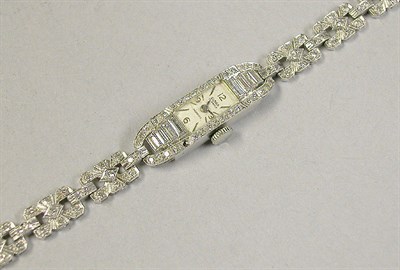Lot 347 - Lady's Diamond Wristwatch
