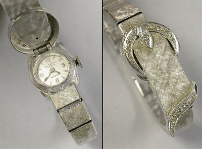 Lot 328 - Lady's Diamond Covered Wristwatch