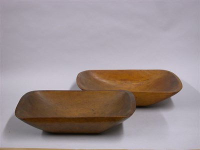 Lot 281 - Two Wood Trenchers Lengths 19 and 20 inches.