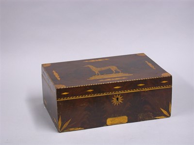 Lot 283 - Inlaid Mahogany Box 19th Century The top with...