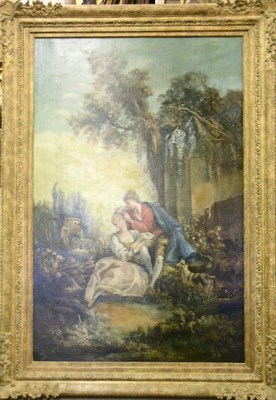 Lot 111 - Manner of Francois Boucher THE LOVERS' EMBRACE:...