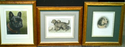 Lot 92 - After Sir Edwin Landseer THE BLOODHOUND; THE...