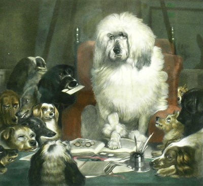 Lot 93 - After Sir Edwin Landseer LAYING DOWN THE LAW...