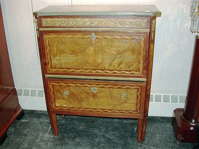 Lot 275 - Swedish Neoclassical Brass Inlaid Mahogany...