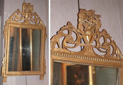 Lot 274 - Louis XVI Gilt-Wood Mirror Late 18th century...
