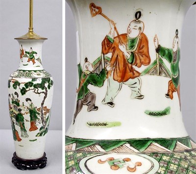 Lot 272 - Chinese Famille Verte Porcelain Vase 19th...
