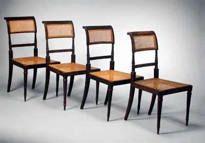 Lot 321 - Set of Ten Regency Painted Dining Chairs Circa...