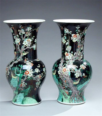Lot 264 - Pair of Chinese Famille Verte Style Porcelain...