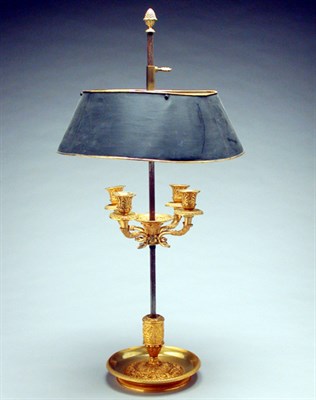 Lot 190 - Louis XVI Style Gilt-Bronze Bouillotte Lamp...