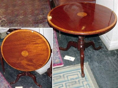 Lot 308 - George III Inlaid Mahogany Tip-Top Table The...