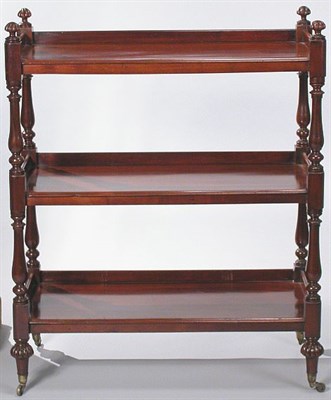 Lot 209 - William IV Mahogany Three-Tier Server Second...