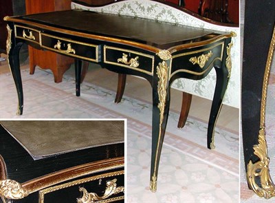 Lot 569 - Louis XV Style Gilt-Bronze Mounted Black...