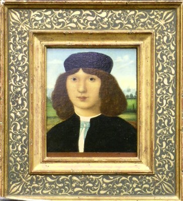 Lot 92 - Manner of Barsiati PORTRAIT OF A YOUNG MAN Oil...