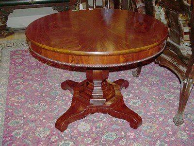 Lot 304 - Empire Mahogany Center Table Early 19th...