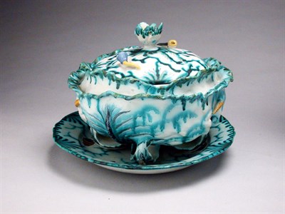 Lot 149 - Brussels Faience Cabbage Tureen and Stand 18th...