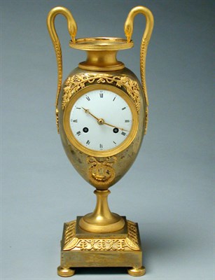 Lot 292 - Empire Gilt-Bronze Mantel Clock Early 19th...