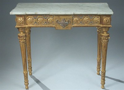 Lot 164 - Continental Neoclassical Gilt-Wood Console...