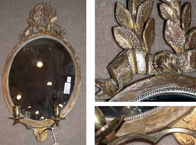 Lot 228 - Pair of Continental Neoclassical Girandole...
