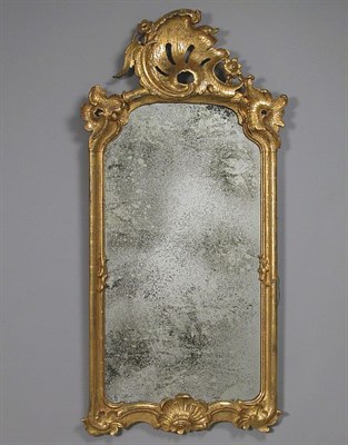 Lot 139 - Continental Rococo Gilt-Wood Mirror Mid 18th...